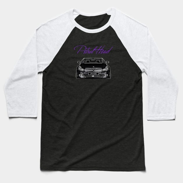 Mercedes CLS Petrol Head Front & Rear View Baseball T-Shirt by JFK KARZ